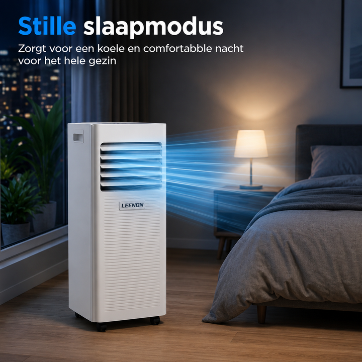 LEENON Air Conditioning Unit 2,6 kW Verplaatsbare Air Conditioner, Wit