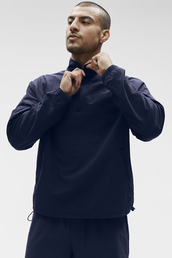 Light Weight Takeaway Track Pullover - Navy