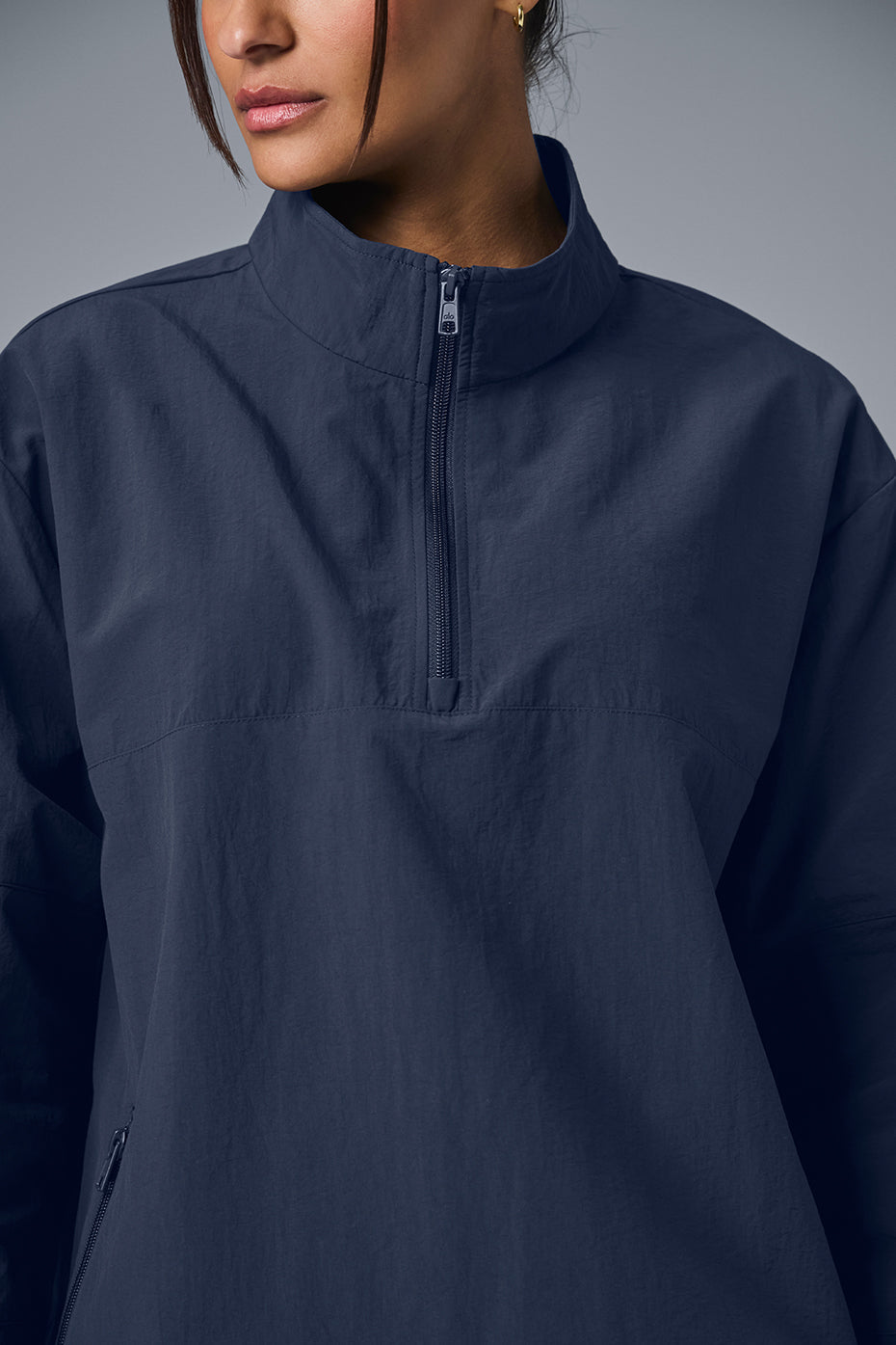 Light Weight Takeaway Track Pullover - Navy