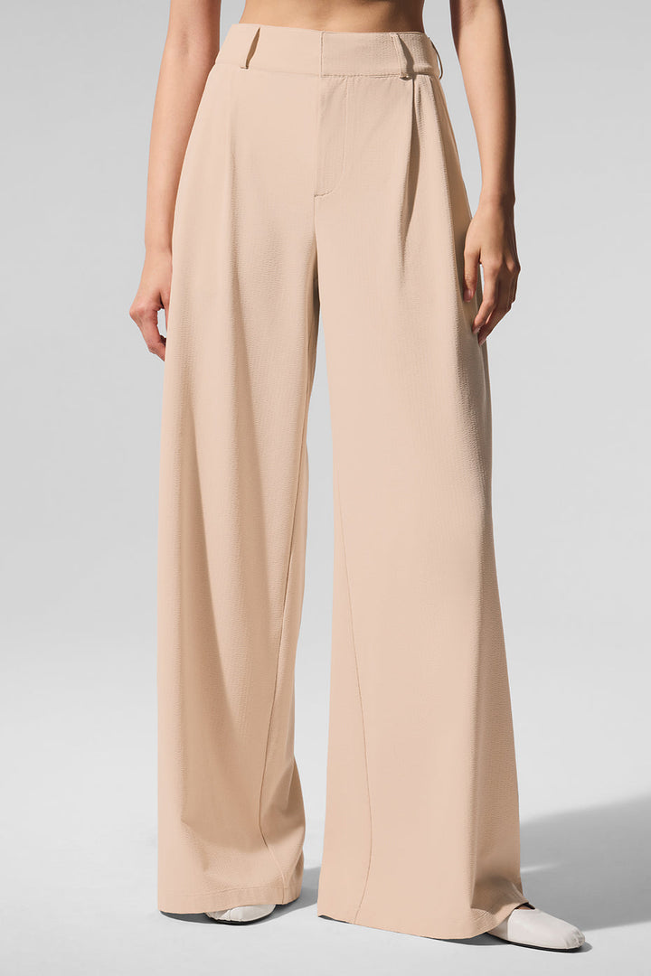 High-Waist Dreamscape Trouser (Regular) - Macadamia